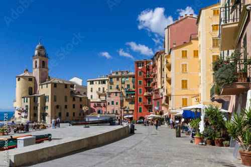View of Camogli, Genova Italy