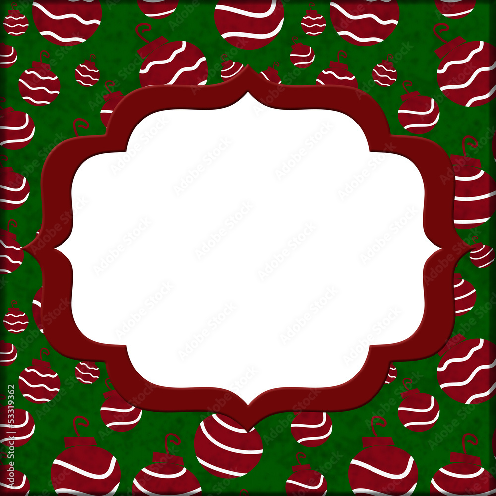 Christmas Red and Green background for your message or invitatio