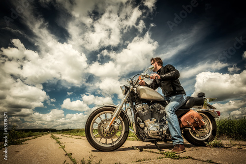 Biker on the road © Andrei Armiagov