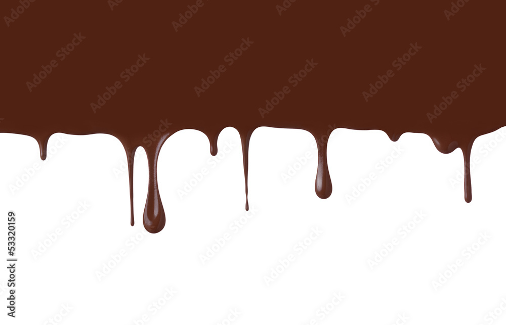 Brown drops on white background Brown drops on white background