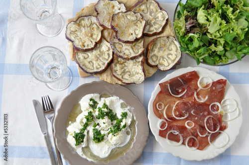 Italienischer Mittagstisch - Table Setting