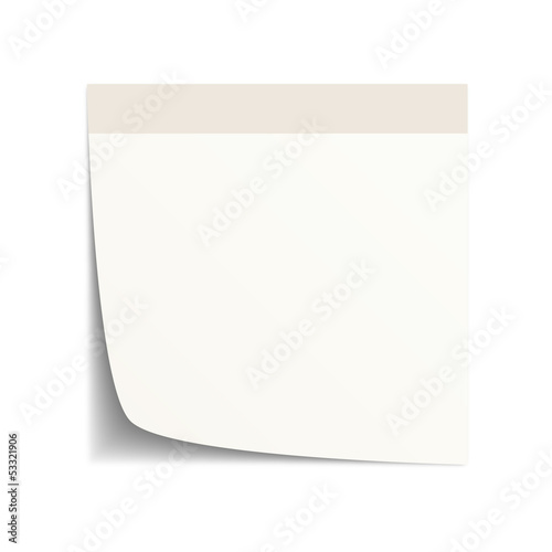 Klebezettel weiß