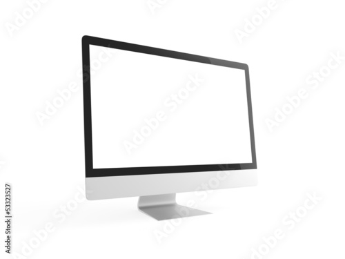 Computer Display flach halb seitlich photo