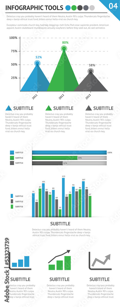 Awesome infographic tools set 4 of 4