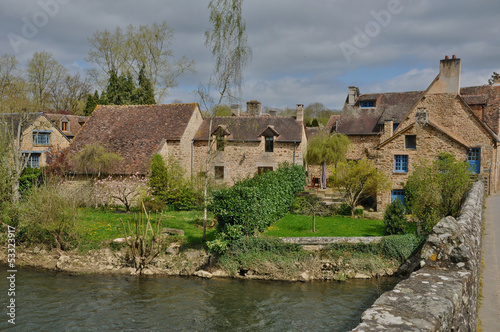 picturesque village of Saint Ceneri le Gerei in Normandie photo