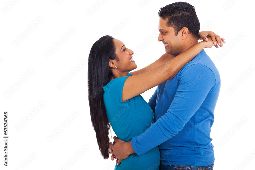 indian couple hugging indian couple hugging