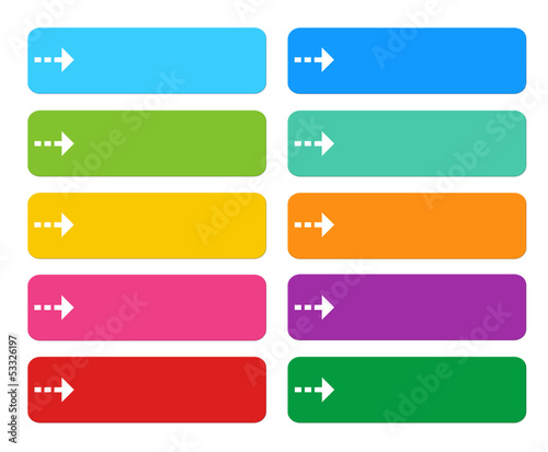 Botones de colores para menús de páginas Web