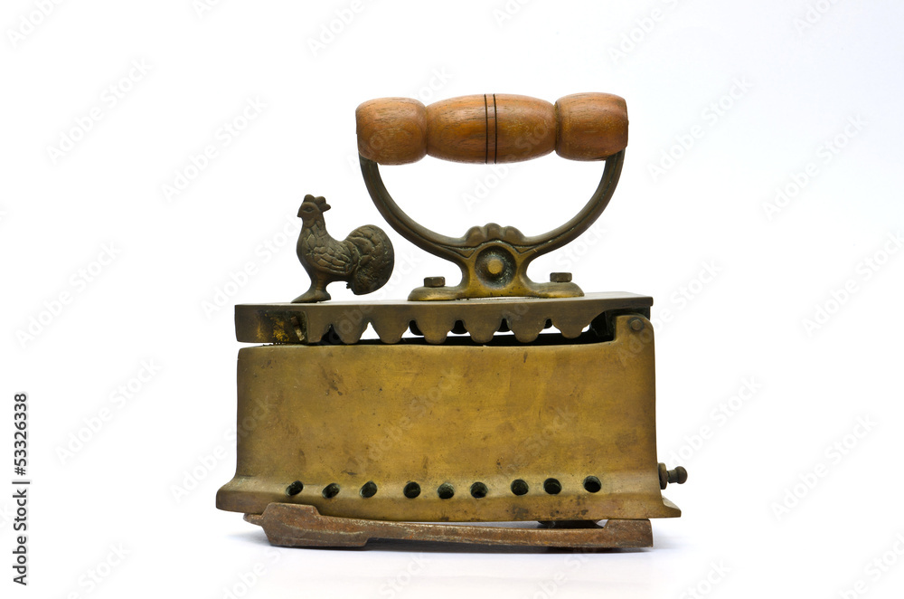 Old irons isolated Old irons isolated