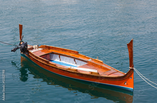 traditional row boat luzzu Malta photo