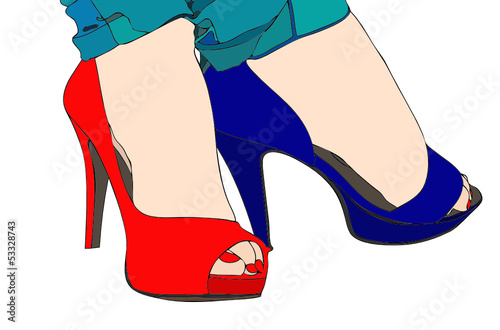 Scarpe bicolore
