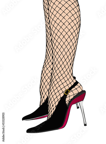 Seducenti calze a rete