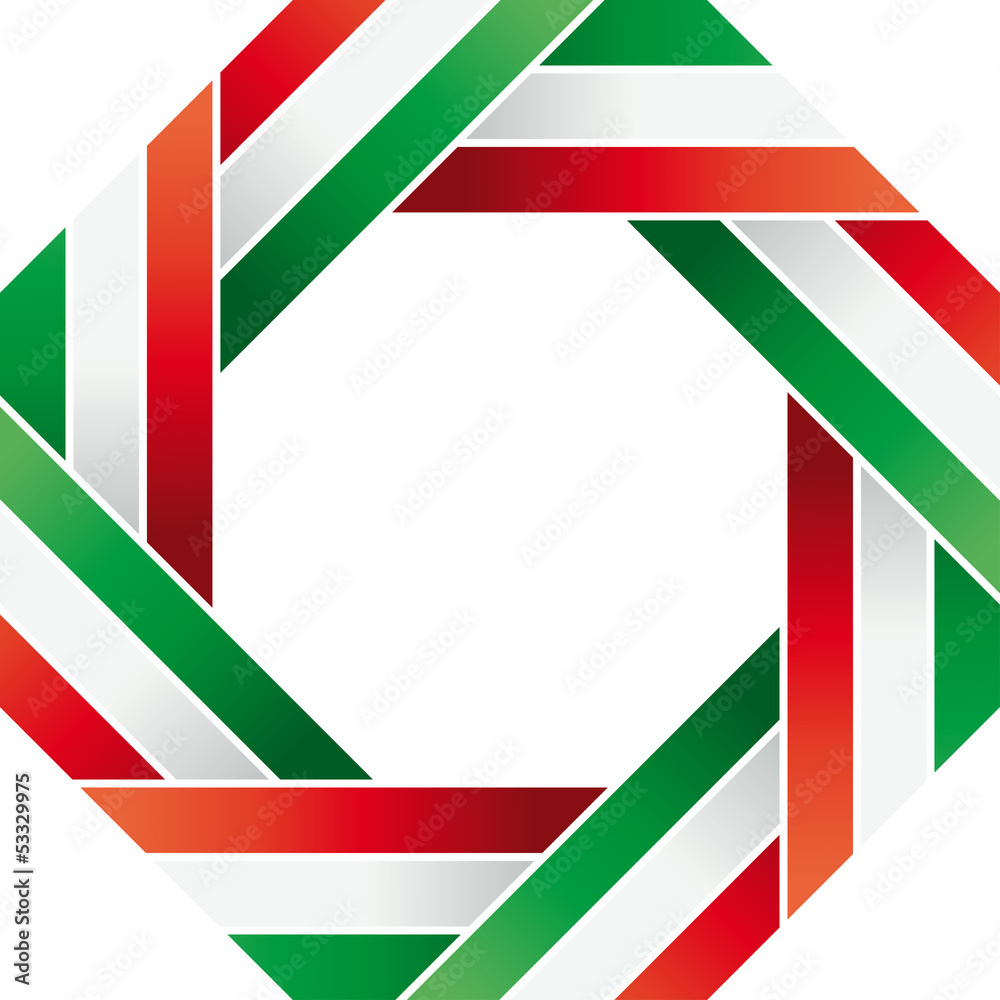 Sticker adesivo 3D 4R, coccarda Italia