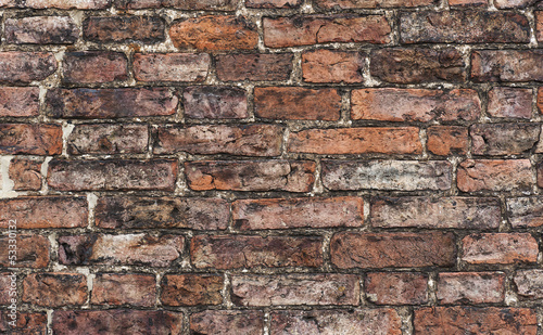 close up of an old brick wall