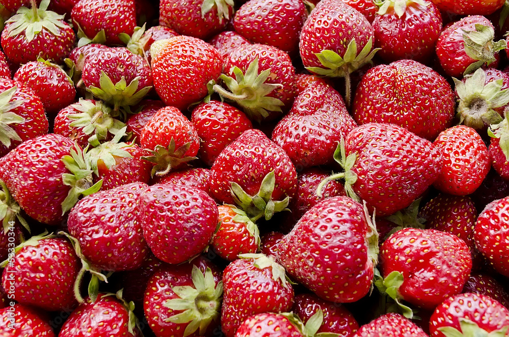 Background of strawberries Background of strawberries