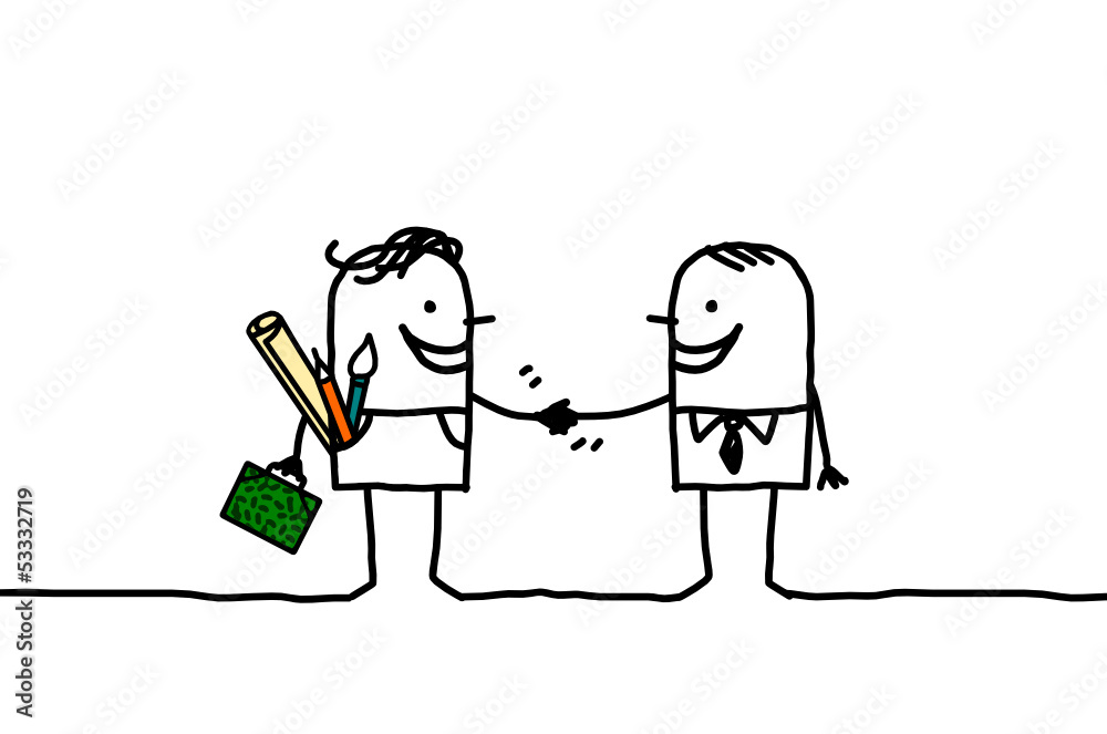 artist handshake