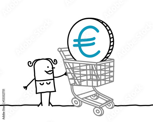 woman & euro