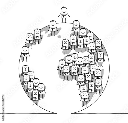 businessmen & world