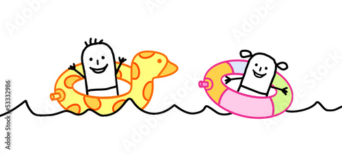 kids in water