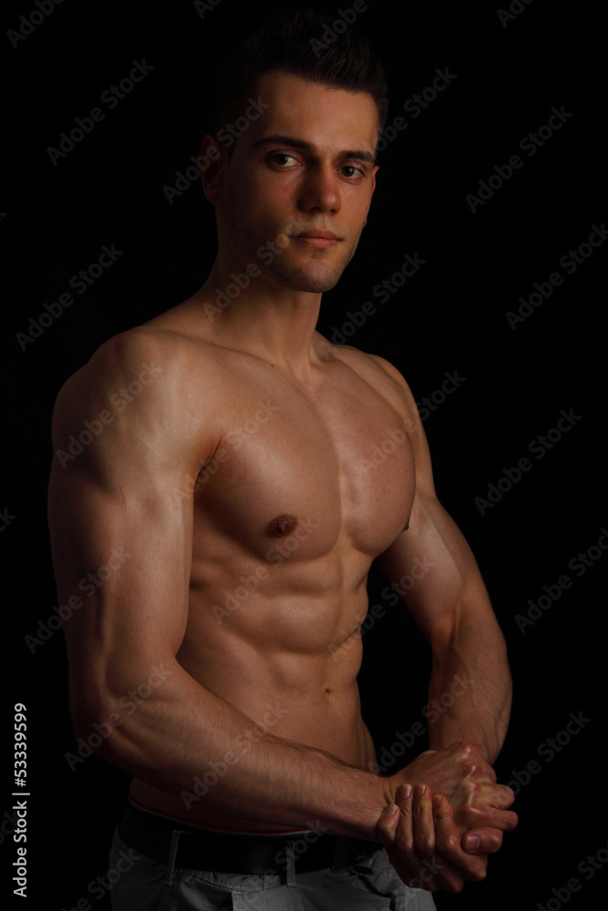 Fototapeta premium Waschbrettbauch