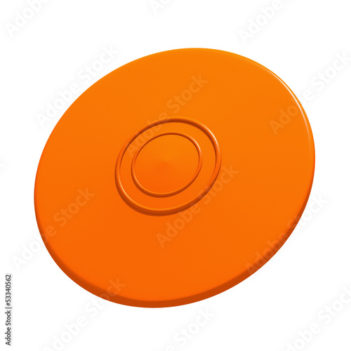 Orange flying disc