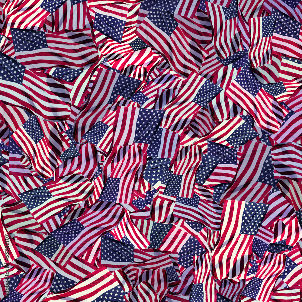 Naklejka premium American flag background
