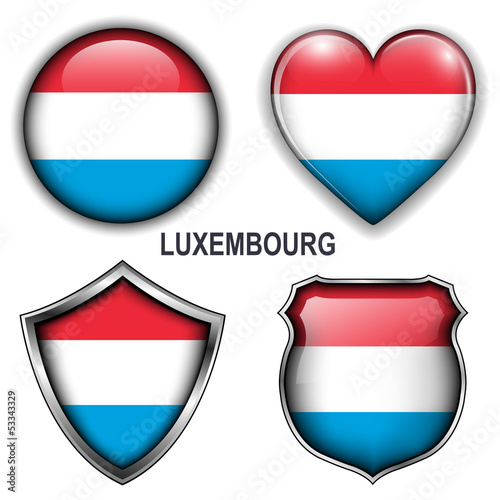Luxembourg flag icons, vector buttons. Free Download Luxembourg flag icons, vector buttons. - GFXLoad