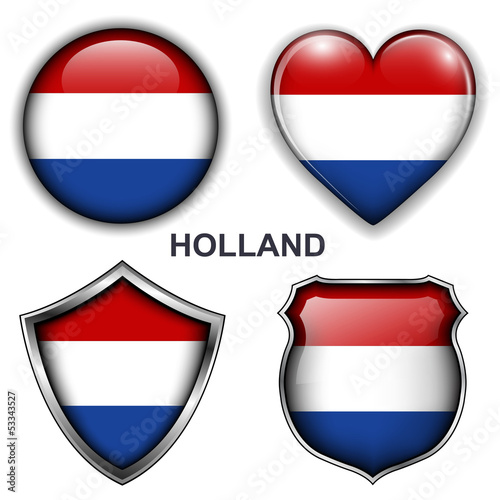 Free Download Holland flag icons, vector buttons. - GFXLoad