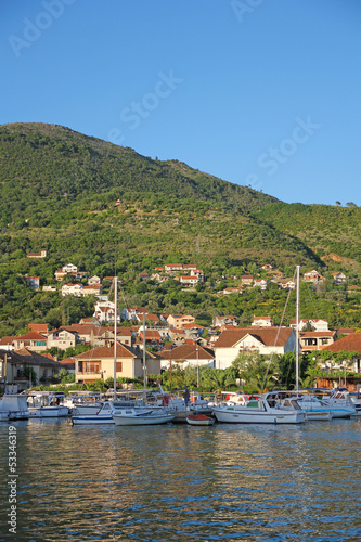 Yachts in marina of Tivat, Montenegro