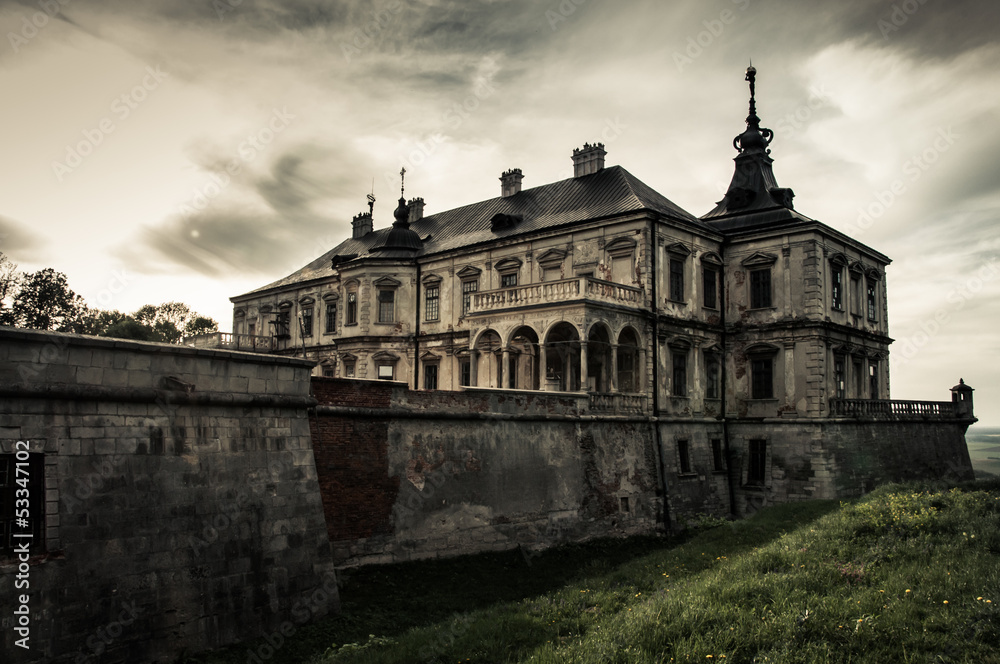 Ancient castle in western Ukraine Ancient castle in western Ukraine