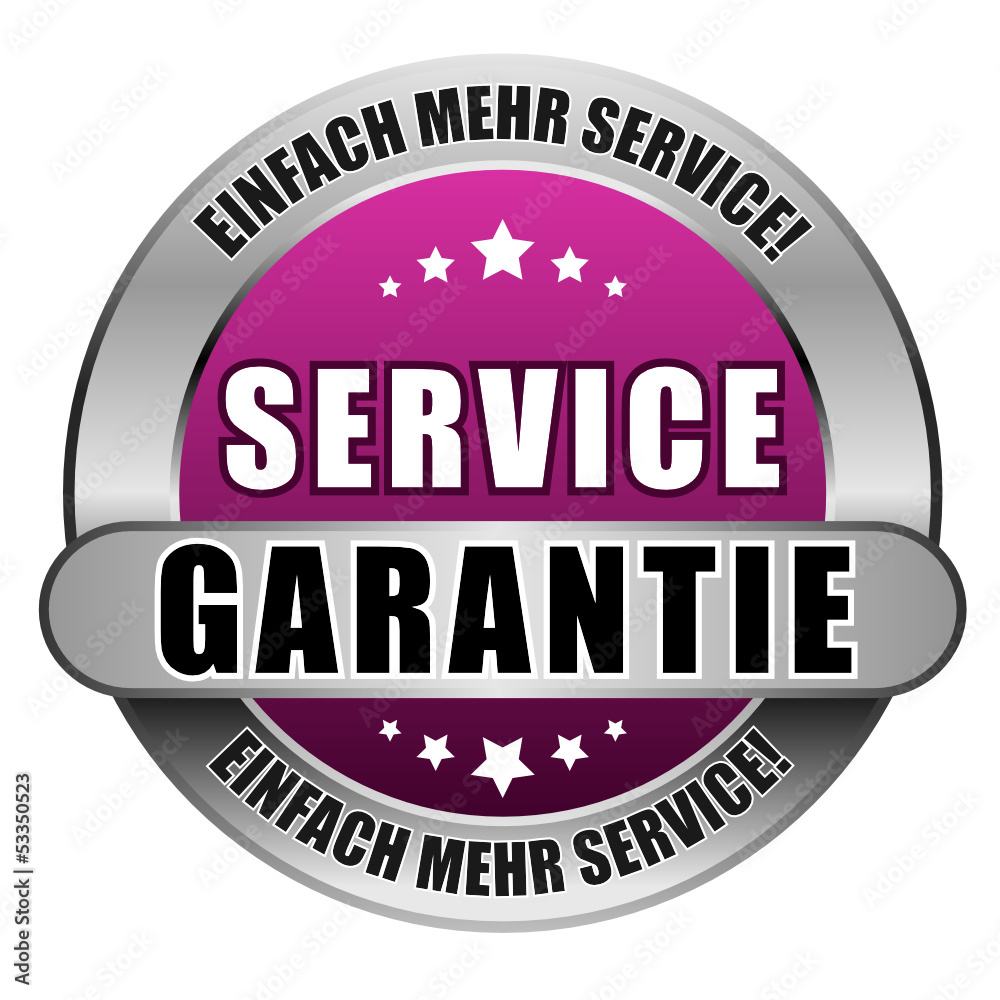 5 Star Button pink SERVICE GARANTIE EMS EMS