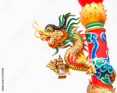 dragon in a Chinese temple © SIRIPONG JITCHUM