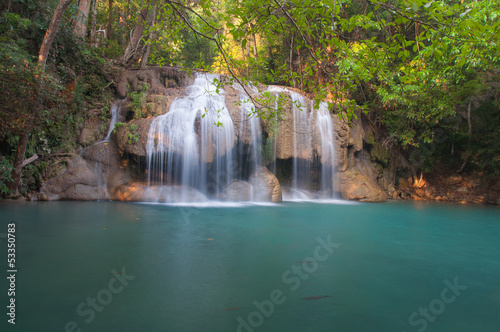 Erawan Waterfall at Kanchanaburi, Thailand