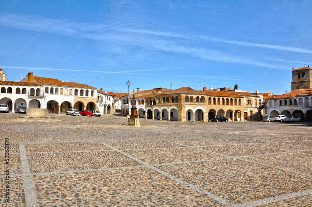 Plaza Mayor, Garrovillas de Alconétar, monumento histórico