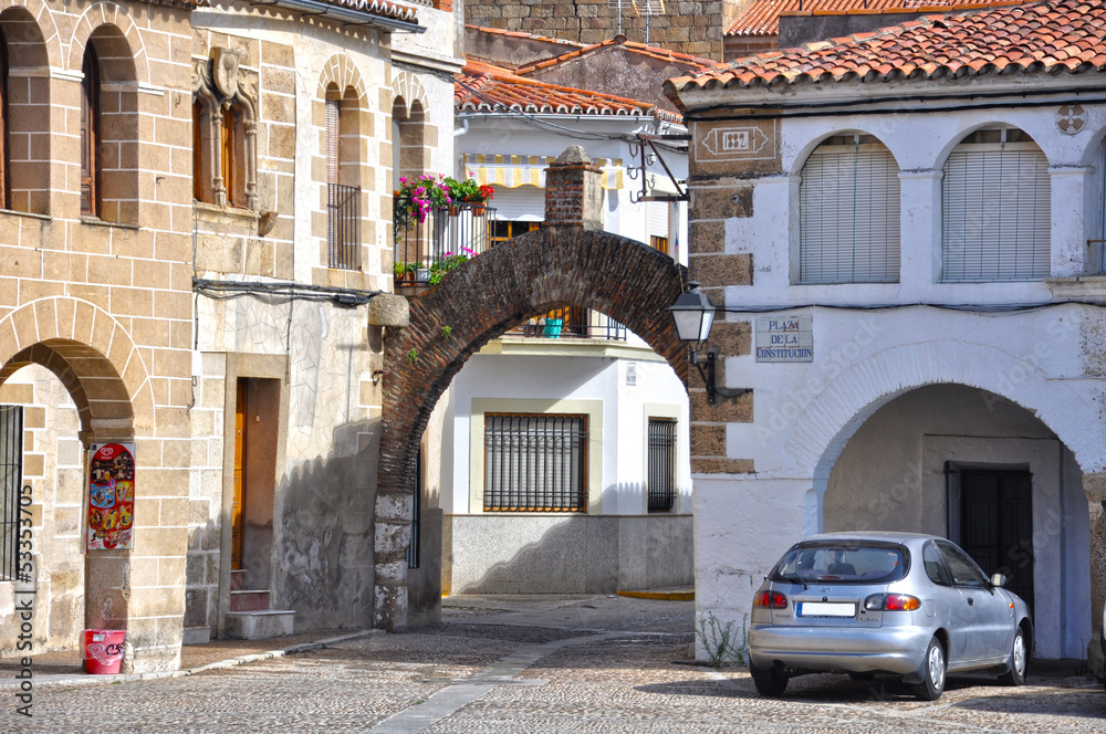 Garrovillas de Alconétar, Cáceres, arco de la calle san Pedro