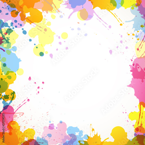 Vector Illustration of an Abstract Background with Splashes