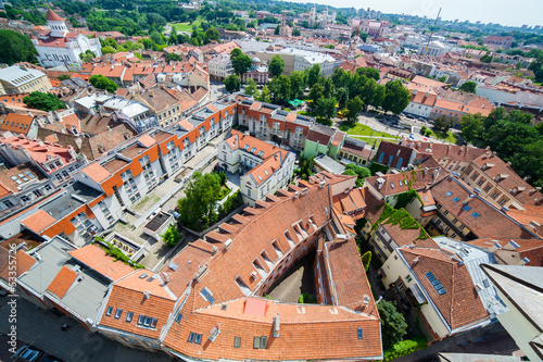 Panoramic view of Vilnius old town