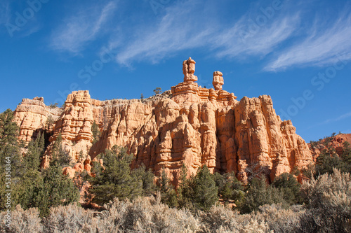The Two Lookouts at Red Canyon