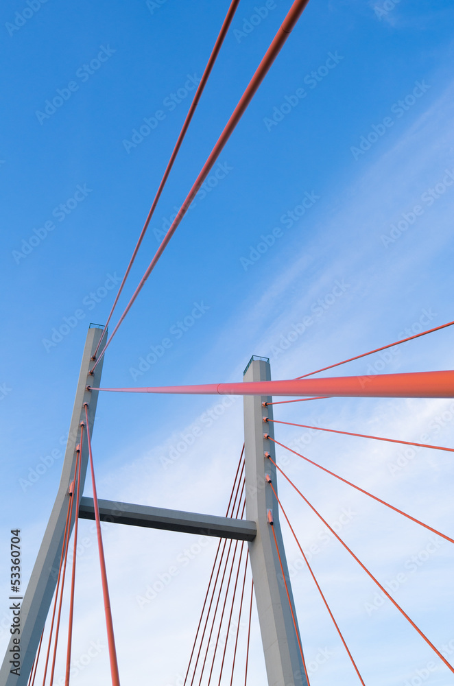 Siekierkowski bridge, Warsaw, Poland Siekierkowski bridge, Warsaw, Poland