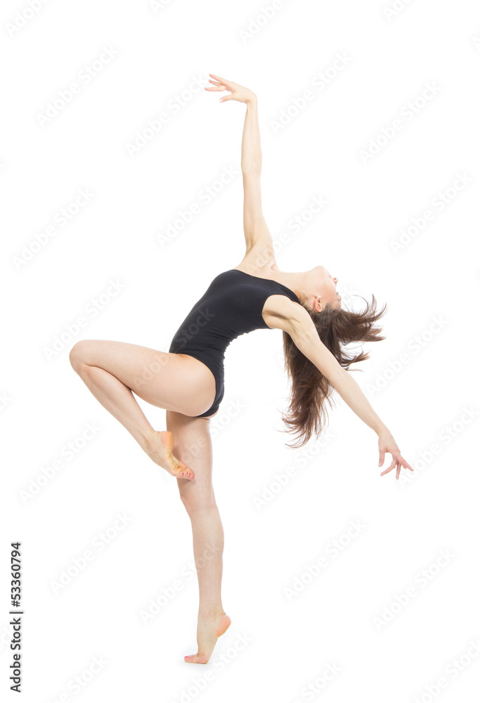 modern contemporary style woman ballet dancer
