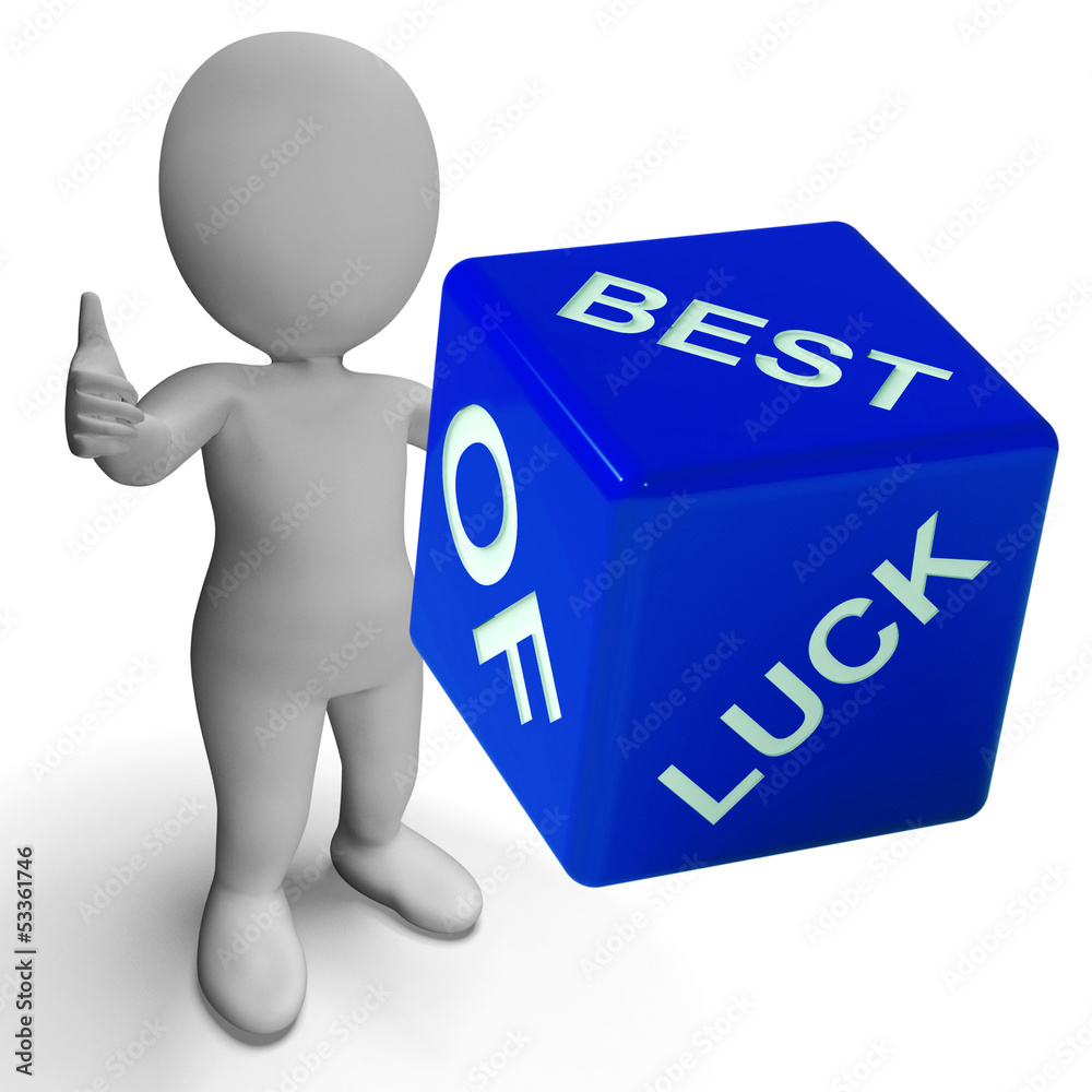 Best Of Luck Dice Represents Gambling And Fortune Best Of Luck Dice Represents Gambling And Fortune