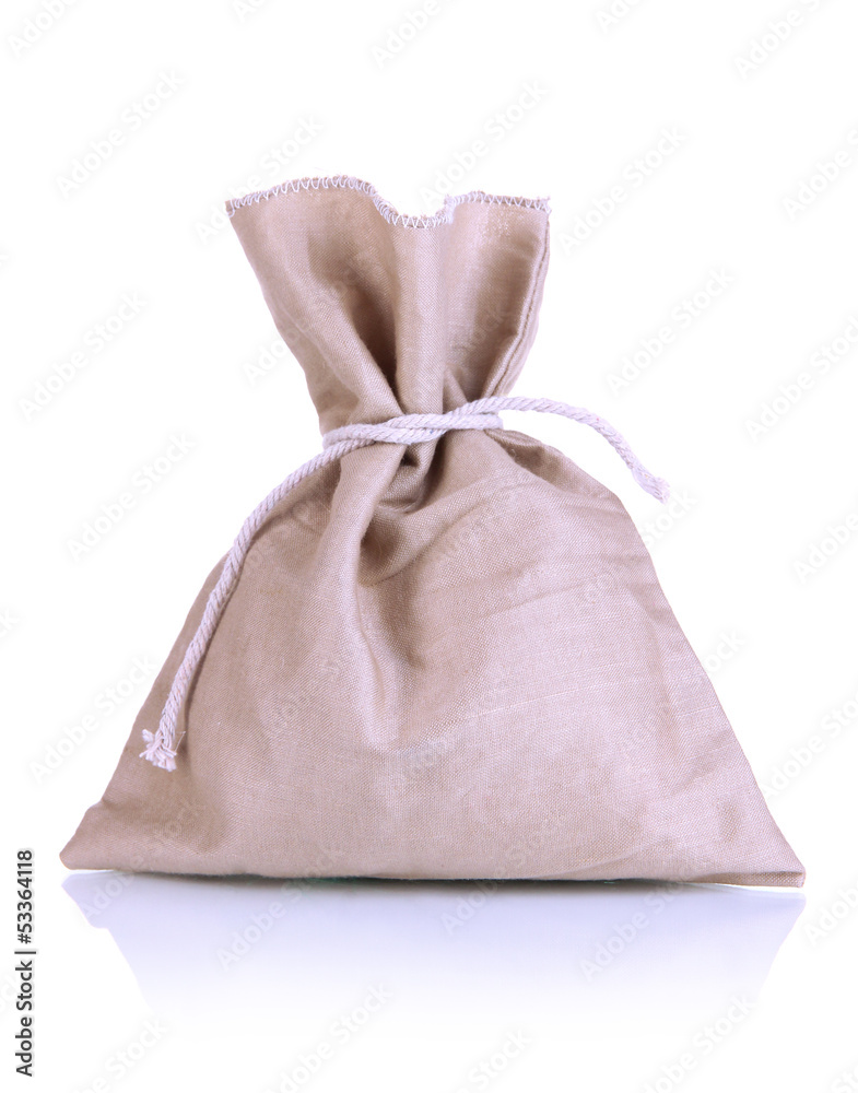 Obraz premium Small sack, isolated on white