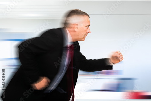 Obraz na plátně Businessman in a hurry