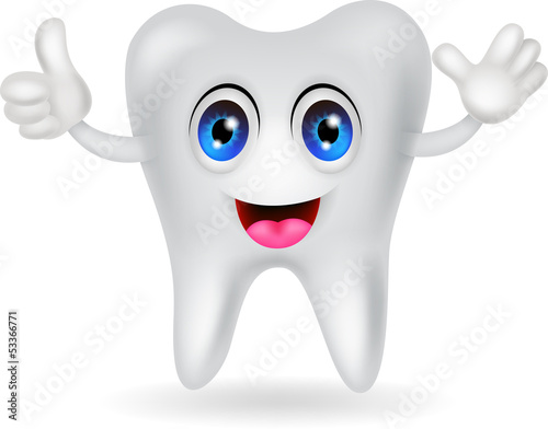 happy tooth cartoon