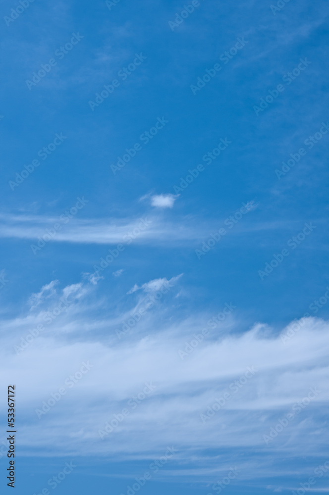 Naklejka premium 青空と雲