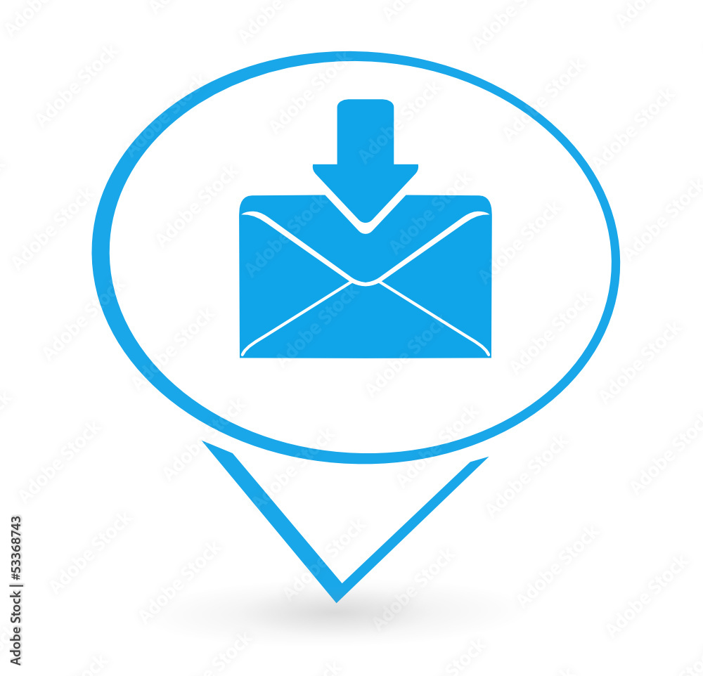 message sur signet bleu