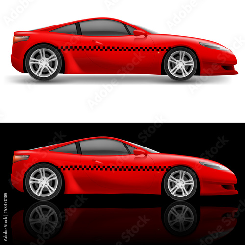 Red sports car