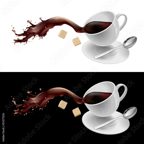 Coffee in white mug