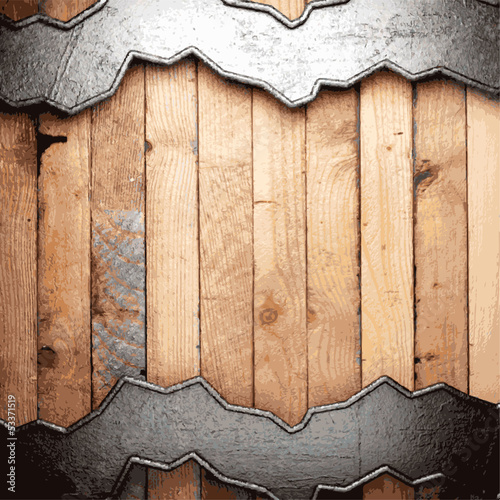 metal and wood background