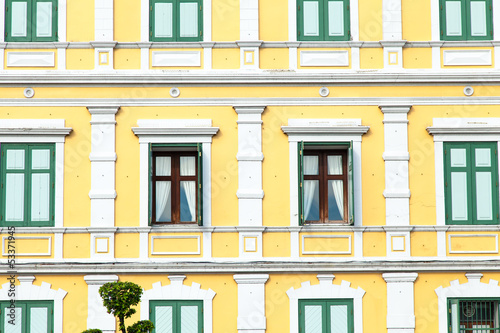 Window with light yellow walls. © vachiraphan