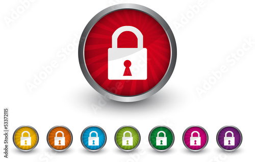 Buttonsammlung - Schloss - Login - Sicherheit